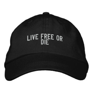 Casquette Brodée vivre libre ou mourir