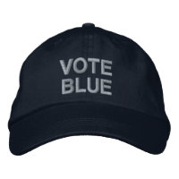 Vote Blue bold texte politique