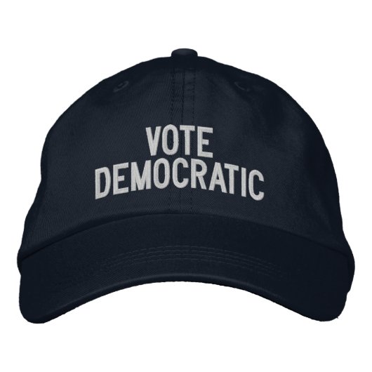 CASQUETTE BRODÉE VOTER DÉMOCRATIQUE (Devant)