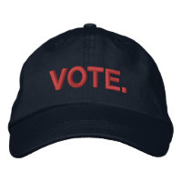 Voter rouge moderne texte en gras