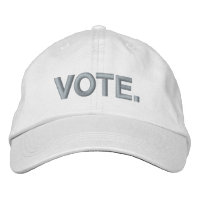 Votez rose et blanc texte moderne en gras