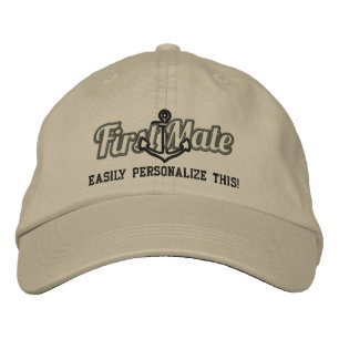 Casquette Brodée Votre broderie nautique nommée d'Ancre de premier