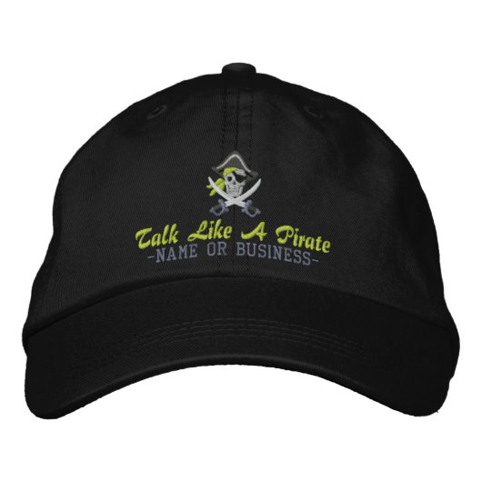 Casquette Brodée Votre Broderie Personalisée De Pirate (Devant)