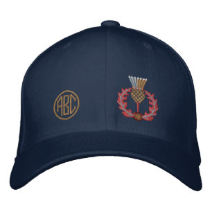 Casquette Brodée Votre chardon écossais Ecosse de monogramme dans