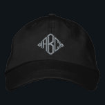 Casquette Brodée Votre monogramme personnalisé<br><div class="desc">Brodé monogrammed personnalisable casquette facile à personnaliser avec votre propre monogramme personnalisé gratuitement .. de Ricaso</div>