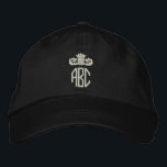 Casquette Brodée Votre monogramme personnalisé<br><div class="desc">Brodé monogrammed personnalisable casquette facile à personnaliser avec votre propre monogramme personnalisé gratuitement .. de Ricaso</div>