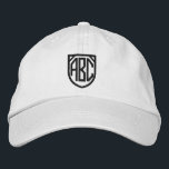 Casquette Brodée Votre monogramme personnalisé<br><div class="desc">Brodé monogrammed personnalisable casquette facile à personnaliser avec votre propre monogramme personnalisé gratuitement .. de Ricaso</div>