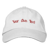 Casquette Brodée Votre propre texte exceptionnel excellent Casquett (Devant)