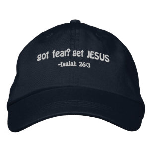 Casquette Brodée Vous avez peur ? Obtenez Jésus Citation de la Bibl