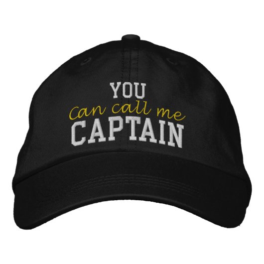 Casquette Brodée Vous Pouvez M'Appeler Capitaine (Devant)