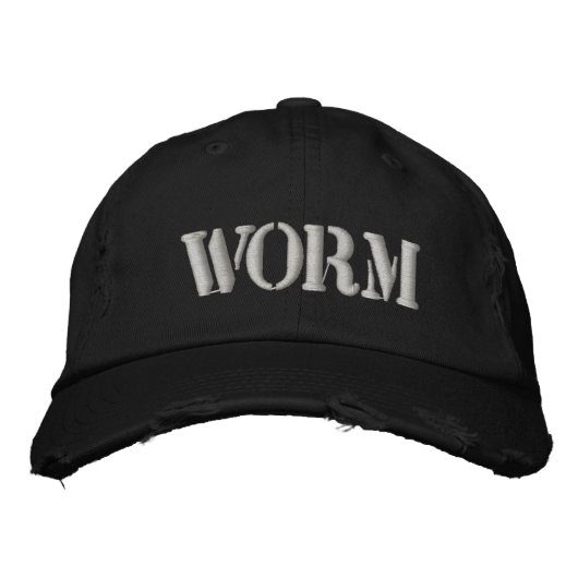 CASQUETTE BRODÉE WORM (Devant)