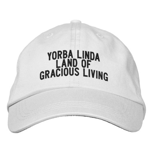 Casquette Brodée YORBA LINDA California Hat (Devant)