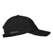 Casquette Brodée « Zachary » nom masculin brodé, (Droite)