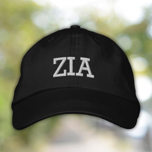 Casquette Brodée Zia embroidered Cap for Italian Aunt