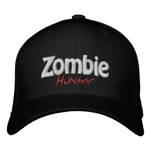 Casquette Brodée Zombie Apocalpyse Hunter (Devant)