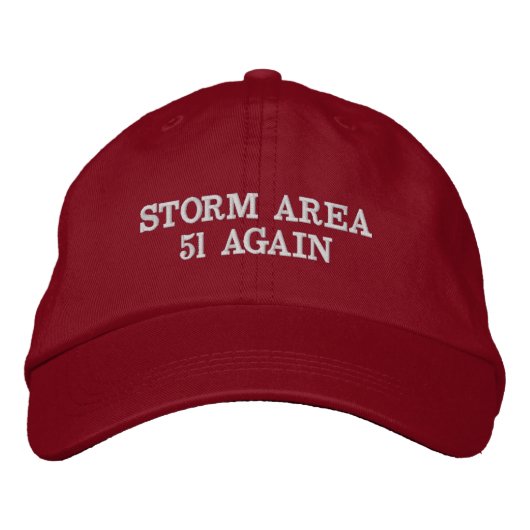 CASQUETTE BRODÉE ZONE DE TEMPÊTE 51 DE NOUVEAU (Devant)