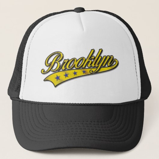 Casquette Brooklyn Logo Gold Embossé (Devant)