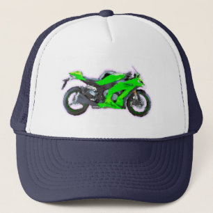 Casquette Brosse peinte à la main d'art de Kawasaki Ninja Z