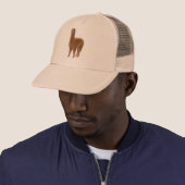 Casquette Brown amical d'alpaga (En situation)