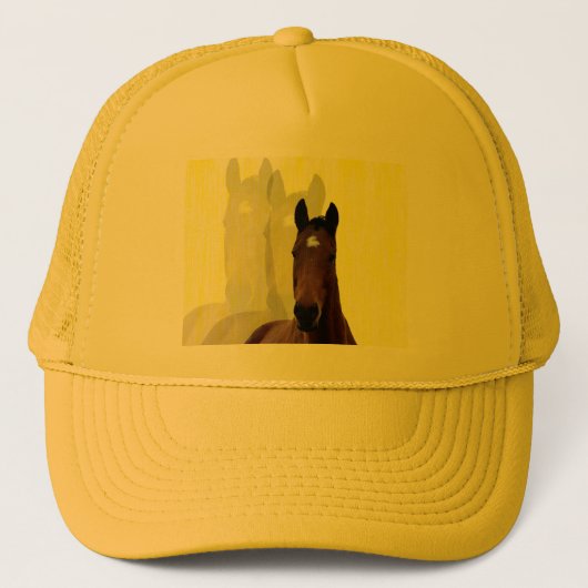 Casquette Brown Chestnut Horse Shadows (Devant)