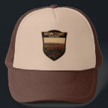 Casquette Brown County State Park Indiana Badge<br><div class="desc">Brown County State Park oeuvre dans un style badge. Le parc est de loin le plus grand des 24 parcs d'état de l'Indiana,  et occupe 5 776 acres,  ce qui en fait l'un des plus grands parcs d'état des États-Unis.</div>