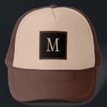 Casquette Brown et Tan Custom Single Initial Classic<br><div class="desc">Cette casquette simple et moderne est parfaite pour personnaliser avec une initiale.</div>