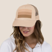 Casquette Brown Ombre strié (En situation)