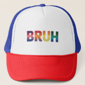 Casquette Bruh Mème Drôle Dire Bro Saluer Gay LGBT Pride (Devant)