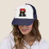 Casquette Brûlés à marquer d'une pierre blanche "R " (En situation)
