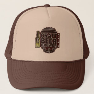 Casquette Brûleur de bière artisanale - Logo Brown de look d