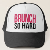 Casquette Brunch So Hard Magenta & Black (Devant)