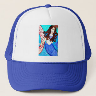 Casquette brunette mermaid hat