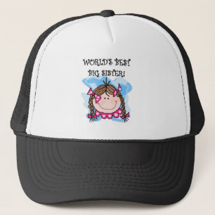 Casquette Brunette World's Best Big Sister Tshirts and Gifts