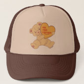 Casquette Bubbly mignonne ours couleur rose (Devant)