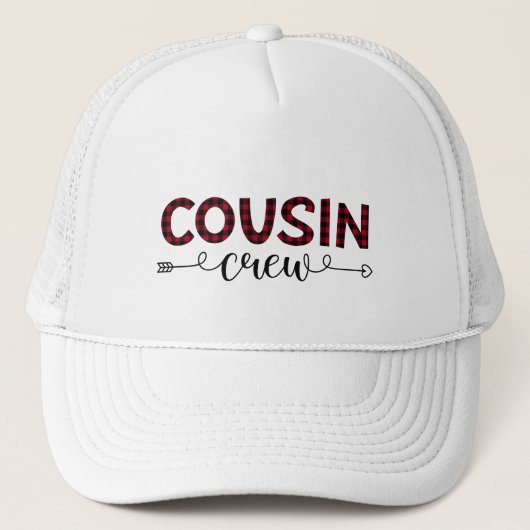 Casquette Buffalo de l'équipage de Cousin Plaid Noël Motif (Devant)