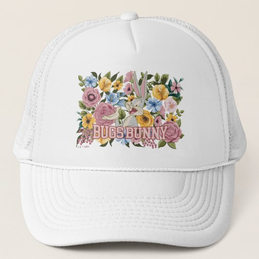 Casquette BUGS BUNNY™ Broderie Florale Graphique (Devant)