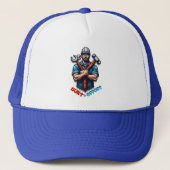 Casquette Built with Effort Construction Worker Design (Devant)