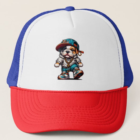 Casquette Bulldog de Style Rue (Devant)