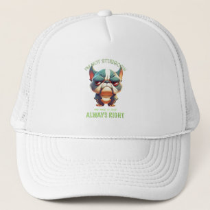 Casquette Bulldog Je ne suis pas têtu Mon chemin est toujour
