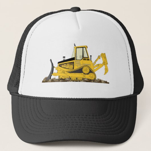 Casquette Bulldozer jaune (Devant)