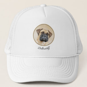 Casquette Bullmastiff Peinture - Joli chien d'origine art