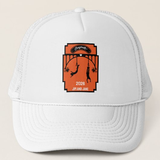 Casquette Bungee Jumping Mariage cadeau (Devant)
