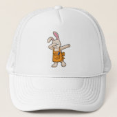 Casquette Bunny comme coiffeur avec peigne et ciseaux (Devant)