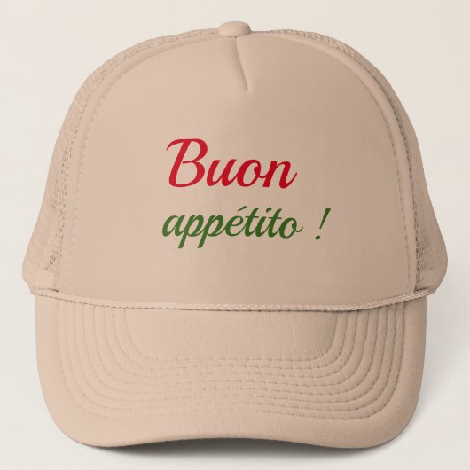 Casquette Buon appétito (Devant)