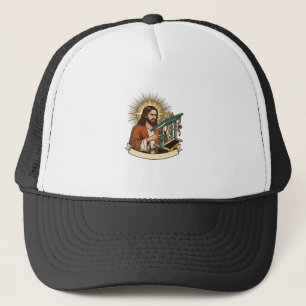 Casquette Bureau debout Jésus cassé coincé à mi-chemin Burea