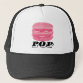 Casquette Burger rose Pop (Devant)