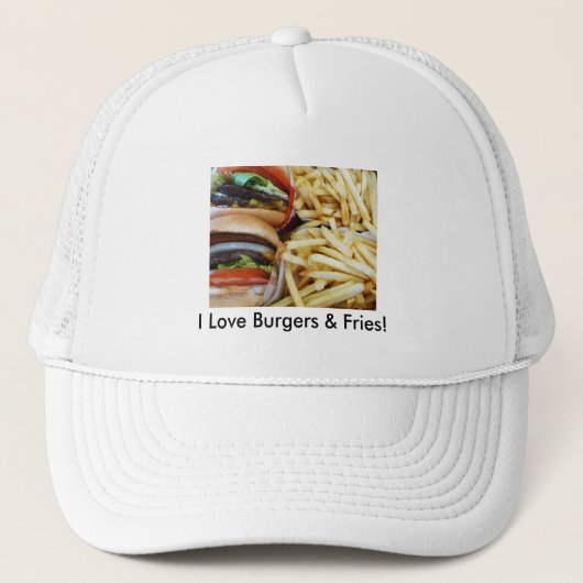 Casquette Burgers en frites (Devant)
