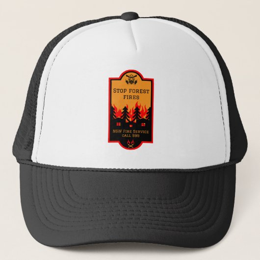 Casquette Bush - Prévention des incendies (Devant)