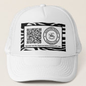 Casquette Business Company Logo Specials QR Code Custom (Devant)