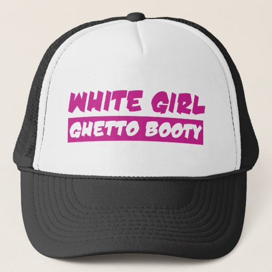 Casquette Butin blanc de ghetto de fille (Devant)